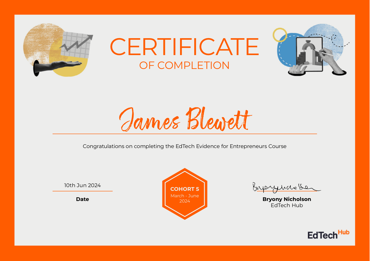 EdTech Hub Certificate